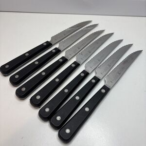7 JA HENCKELS INT'L EVERSHARP STEAK KNIVES 35197-100  SERRATED